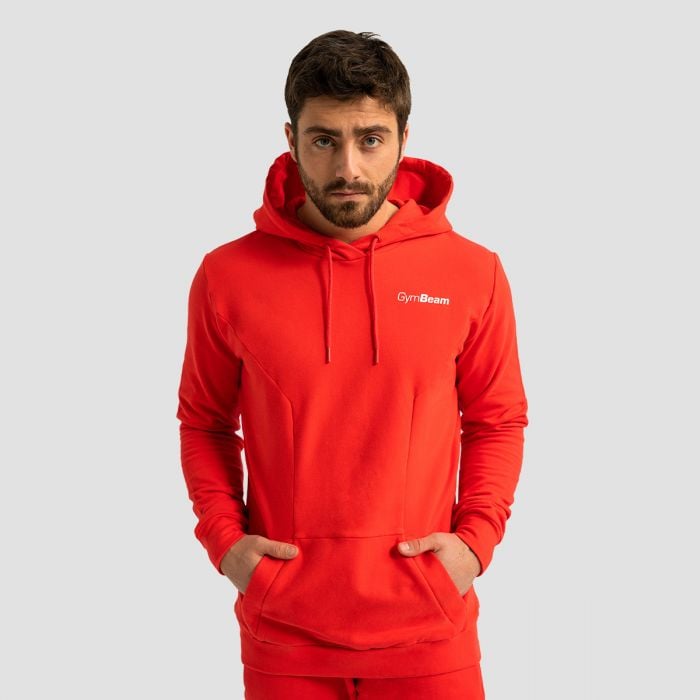 GymBeam Mikina Limitless Hoodie Hot Red  MM