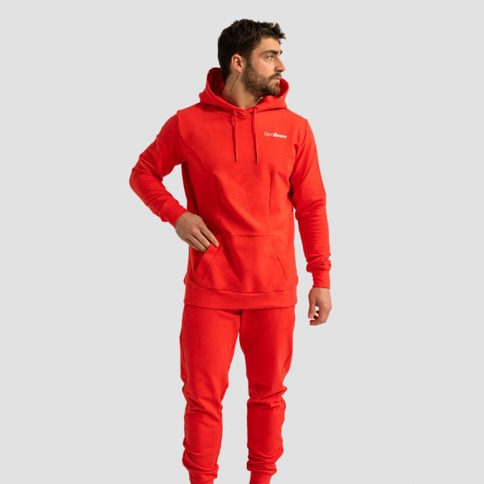 Mikina Limitless Hoodie Hot Red  - GymBeam L