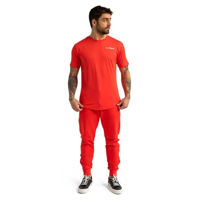 Tepláky Limitless Hot Red - GymBeam L