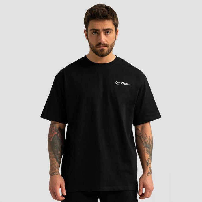 Limitless Oversized T-shirt Black - GymBeam_01