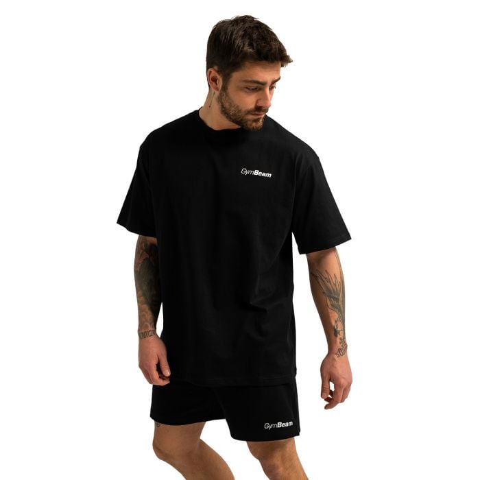 Tričko Oversized Limitless Black - GymBeam L