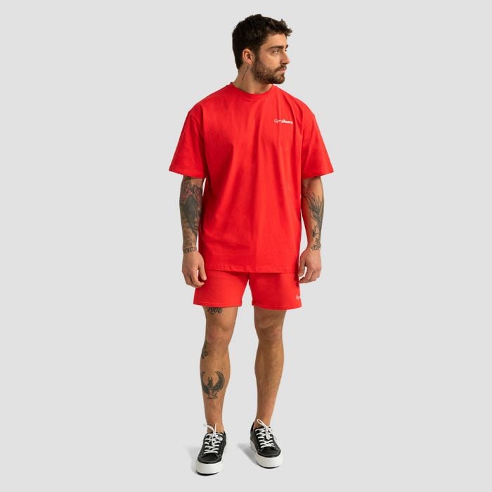 Tričko Oversized Limitless Hot Red - GymBeam S