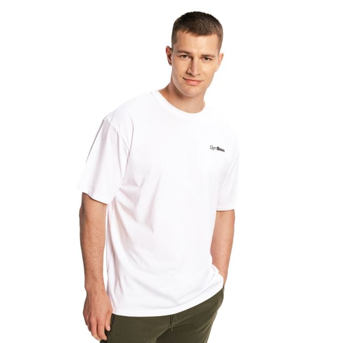 Tričko Oversized Limitless White - GymBeam M