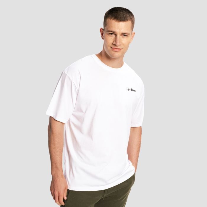 Tričko Oversized Limitless White - GymBeam M