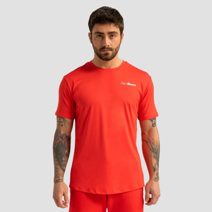 Limitless T-shirt hot red - GymBeam_01