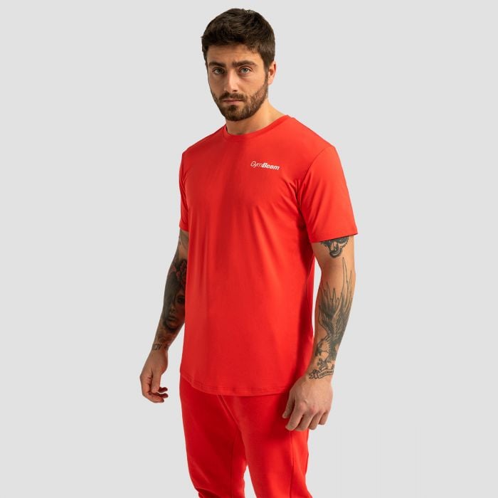 Pánske športové tričko Limitless Hot Red - GymBeam XL