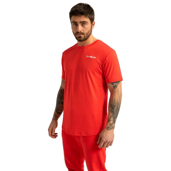 Pánske športové tričko Limitless Hot Red - GymBeam XL