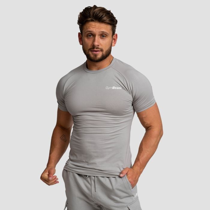 Tričko Fitted TRN Grey - GymBeam L