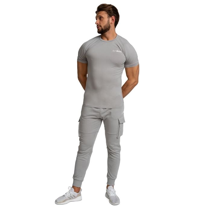 Tričko Fitted TRN Grey - GymBeam L