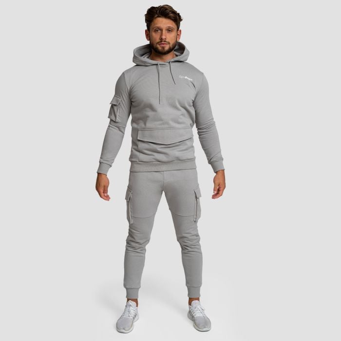 Mikina TRN Hoodie Grey - GymBeam L