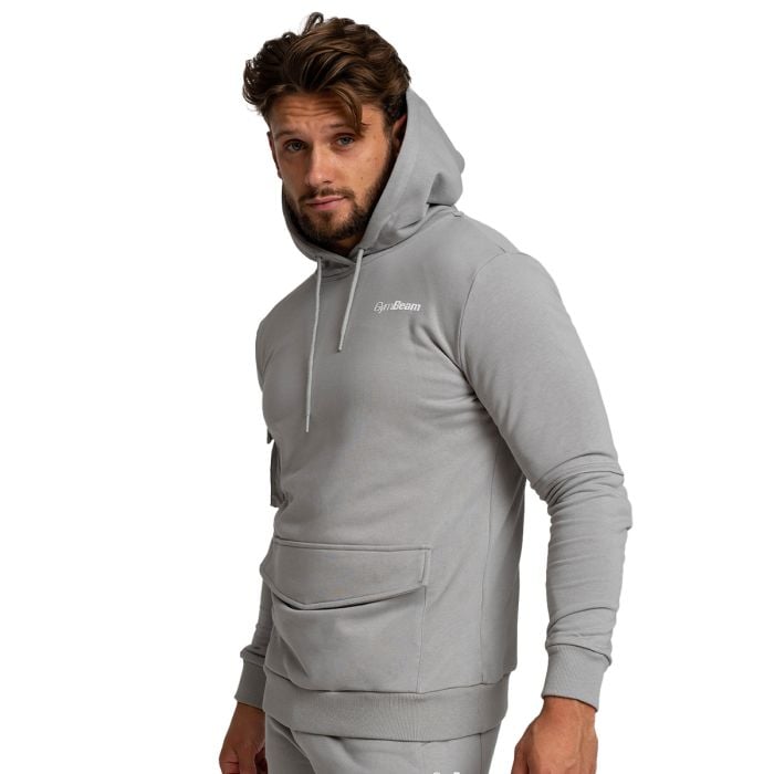 Mikina TRN Hoodie Grey - GymBeam L