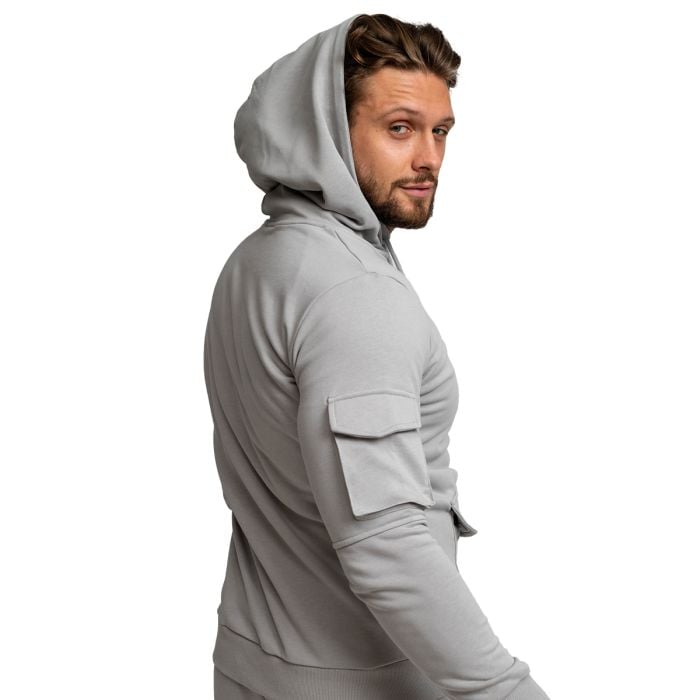 Mikina TRN Hoodie Grey - GymBeam L