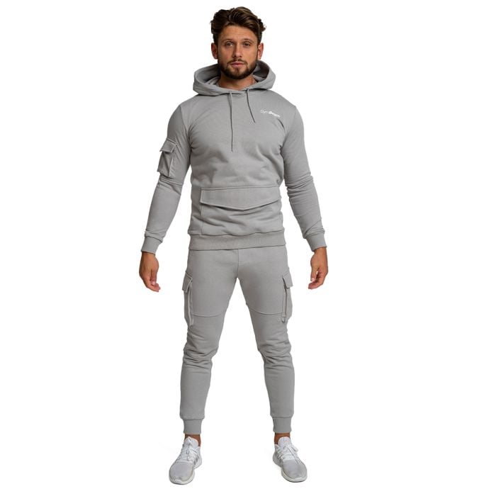 Mikina TRN Hoodie Grey - GymBeam L