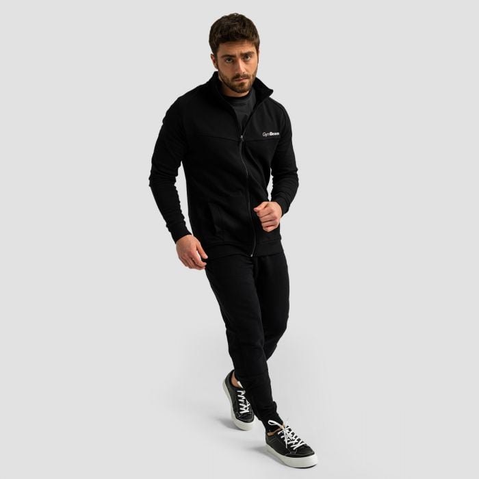 Mikina so zipsom Limitless Black - GymBeam L