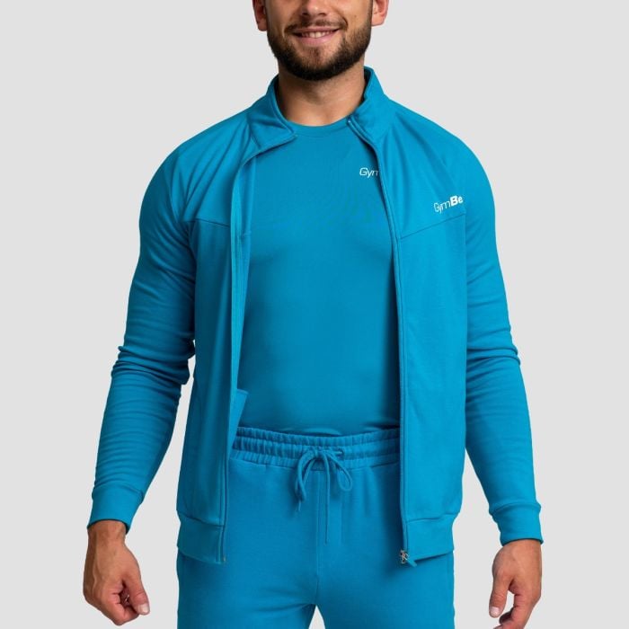 Mikina so zipsom Limitless Aquamarine - GymBeam XXXL