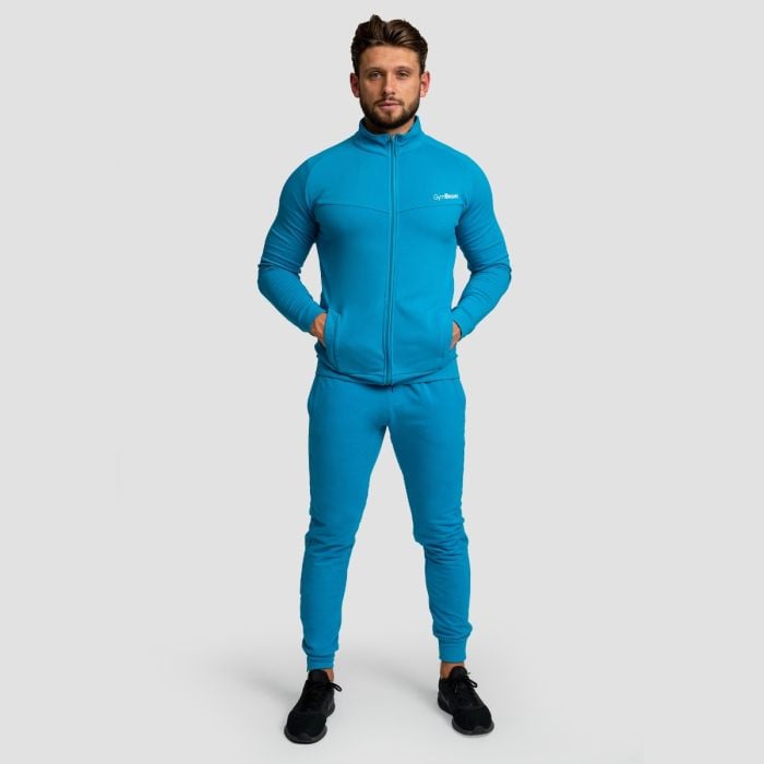 Mikina so zipsom Limitless Aquamarine - GymBeam XXXL