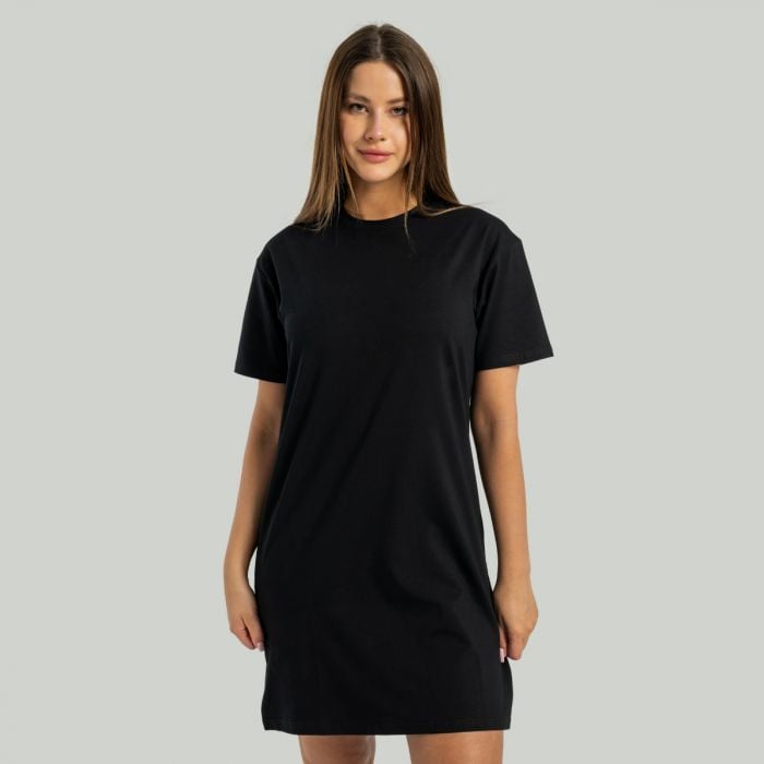 Women’s ALPHA T-Shirt Dress Black - STRIX