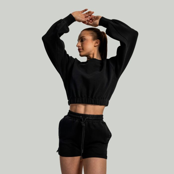 Dámska mikina Lunar Cropped Black - STRIX M