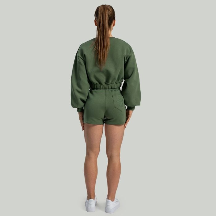 Dámska mikina Lunar Cropped Cedar Green - STRIX M