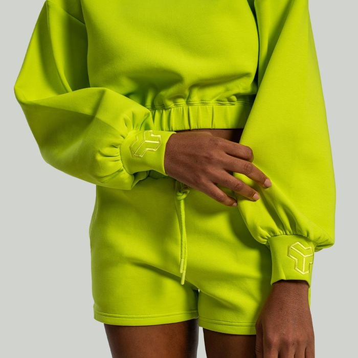 Dámska mikina Lunar Cropped Chartreuse - STRIX L