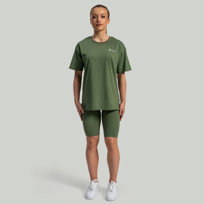 Dámske tričko Lunar Oversized Cedar Green - STRIX S