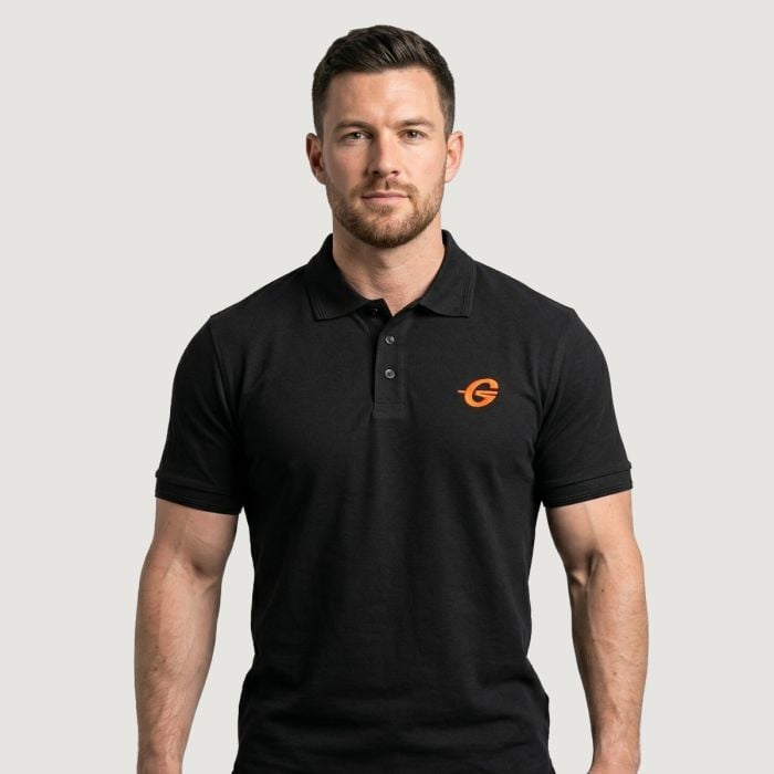 Gymbeam Tričko Polo Black Black  XXXL