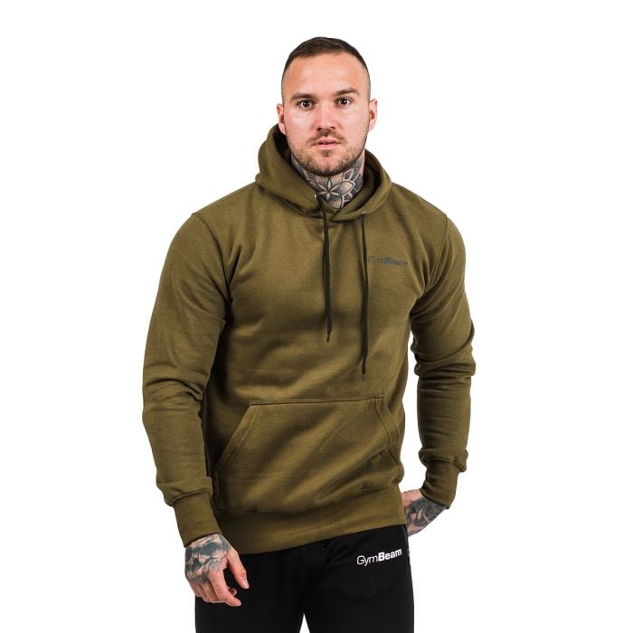 Mikina Athlete Military Green Black - GymBeam M