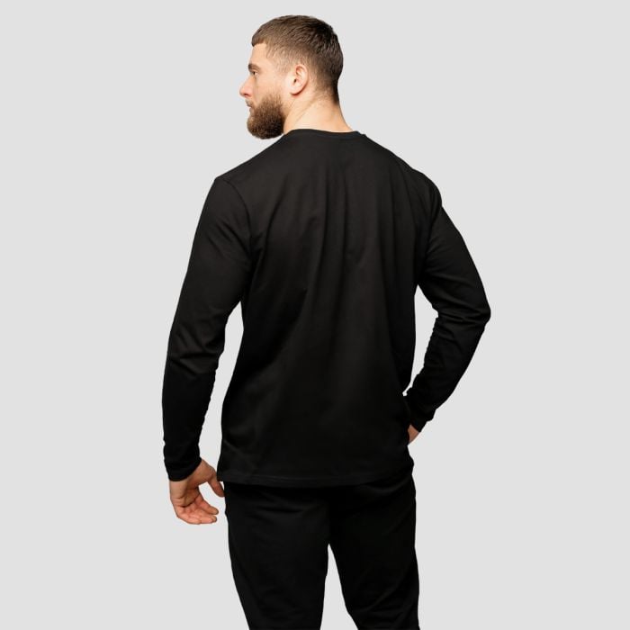Tričko s dlhým rukávom Basic Black - GymBeam L
