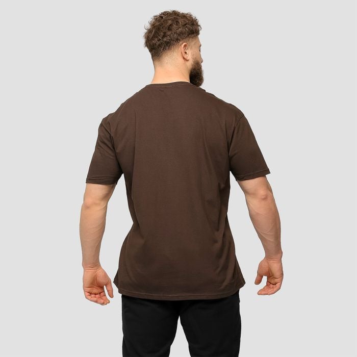 Tričko Basic Chocolate Brown - GymBeam XXL