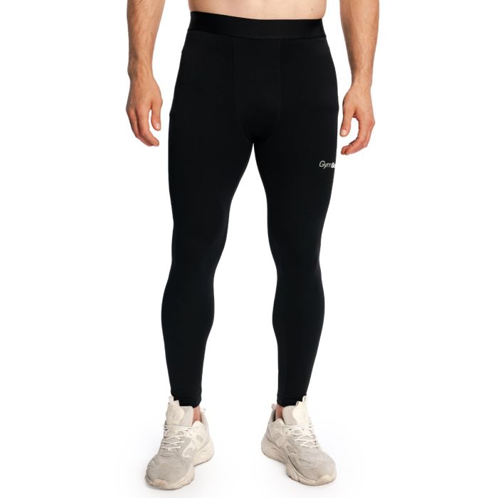 Pánske legíny Combat Black - GymBeam L