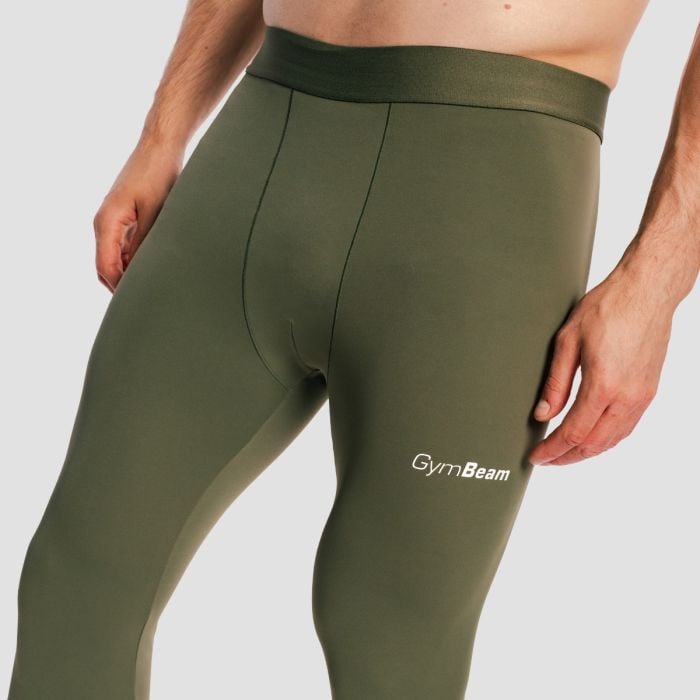 Pánske legíny Combat Olive Grey - GymBeam XL