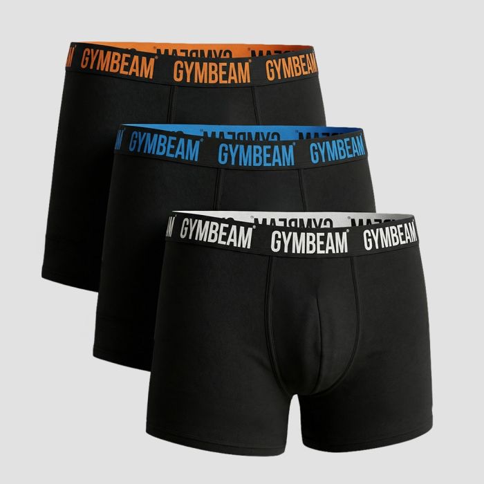 Pánske boxerky FIT 3Pack Black - GymBeam XXXL
