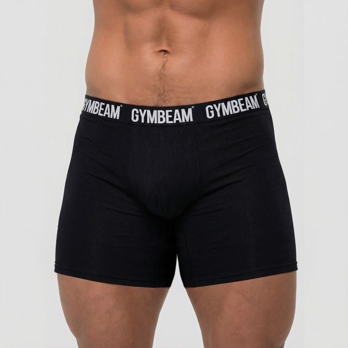 Pánske boxerky FIT 3Pack Black - GymBeam XXXL
