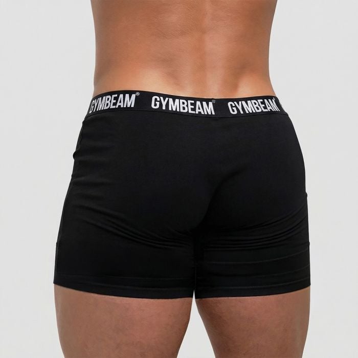 Pánske boxerky FIT 3Pack Black - GymBeam XXXL