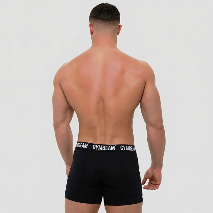 Pánske boxerky FIT 3Pack Black - GymBeam XXXL