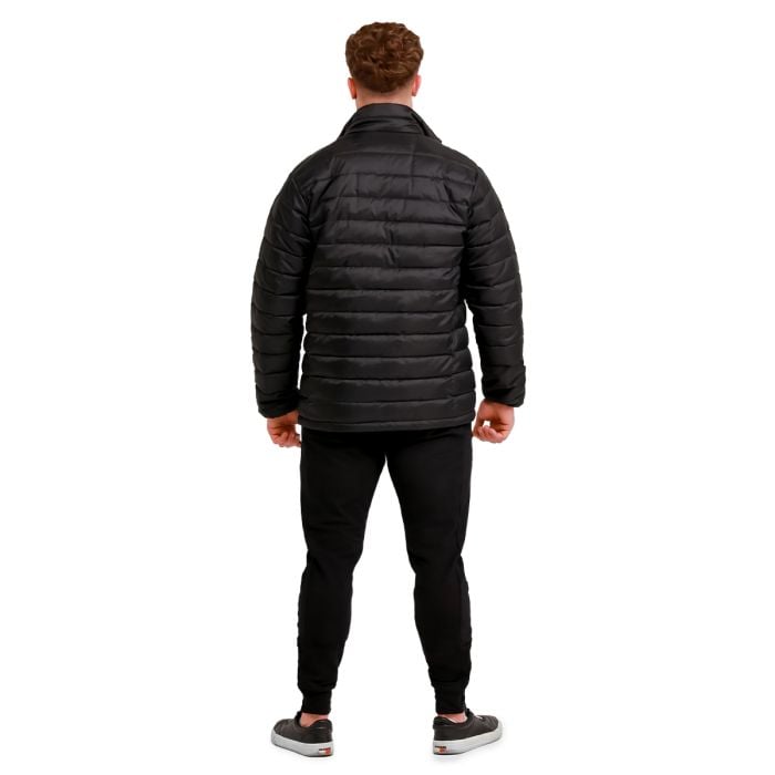 Pánska bunda Puffer Black/Orange - GymBeam XL