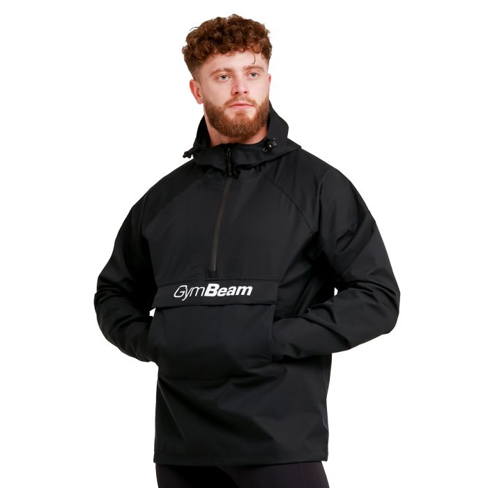 Pánska bunda Rain Smock Black - GymBeam XL