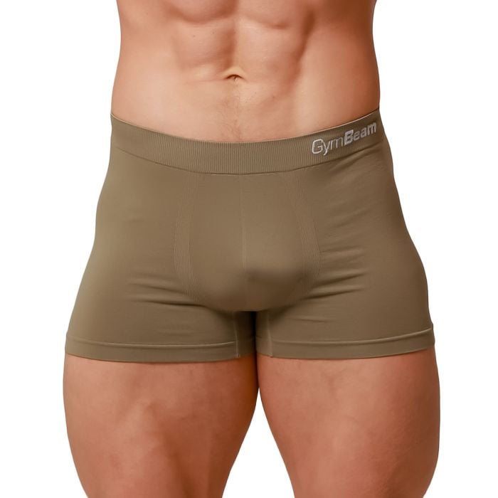 Pánske boxerky Seamless 2Pack Army - GymBeam L