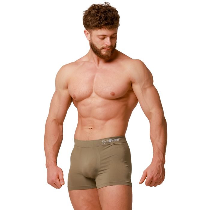 Pánske boxerky Seamless 2Pack Army - GymBeam L