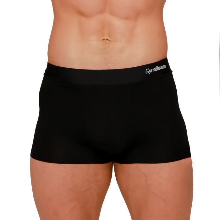 Pánske boxerky Soft 2Pack Black - GymBeam L