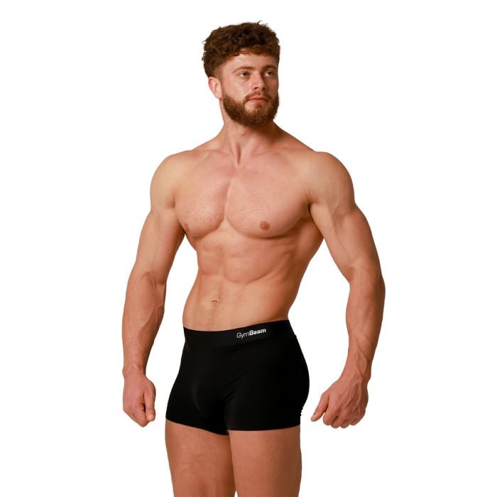 Pánske boxerky Soft 2Pack Black - GymBeam L