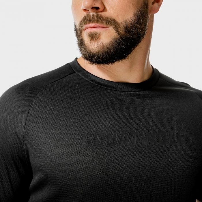 Tričko LAB360º Recycled Mesh Tee čierne - SQUATWOLF S