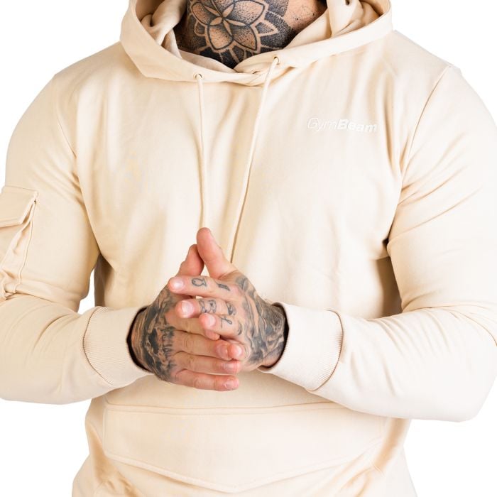Mikina TRN Hoodie Sand - GymBeam M
