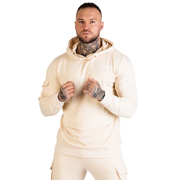 Mikina TRN Hoodie Sand - GymBeam M