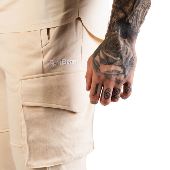 Tepláky TRN Sand - GymBeam XL