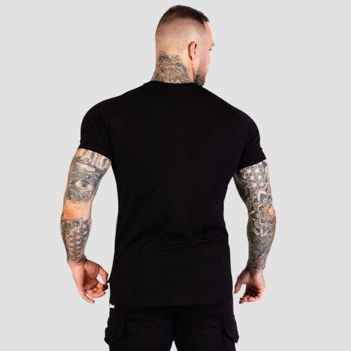 Tričko Fitted TRN Black - GymBeam L