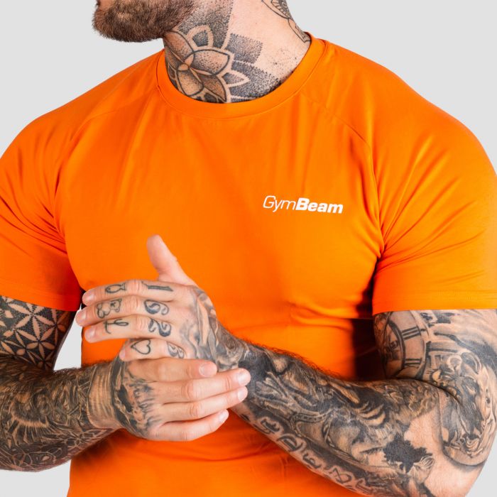 Tričko Fitted TRN Orange - GymBeam XXXL
