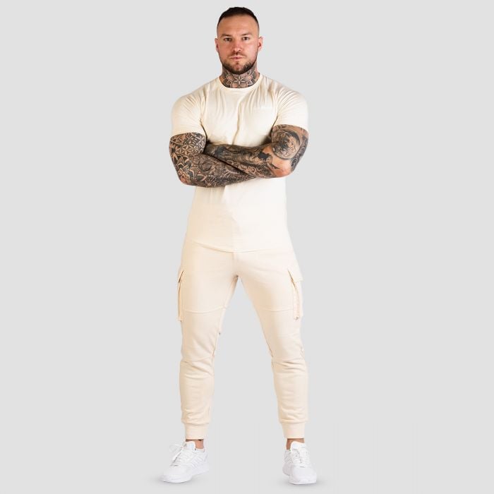 Tričko Fitted TRN Sand - GymBeam XXXL