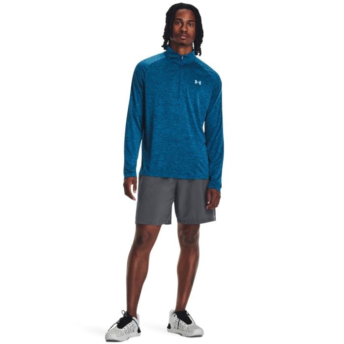 Pánske Tričko Tech 2.0 1/2 Zip Blue - Under Armour S