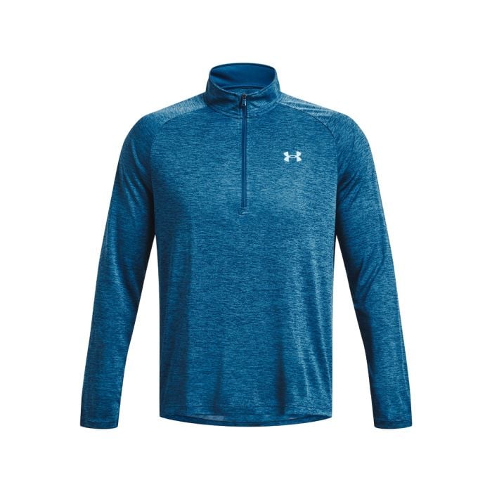 Pánske Tričko Tech 2.0 1/2 Zip Blue - Under Armour S